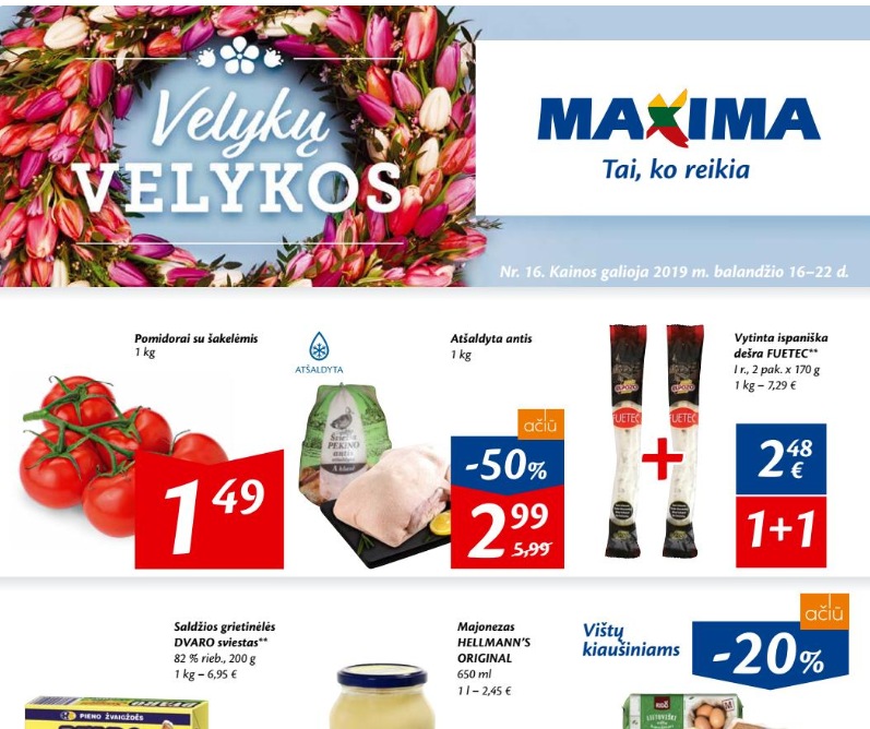 Maxima akcijos – puikus būdas sutaupyti